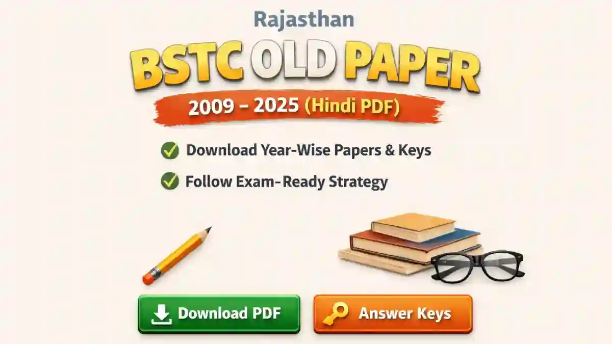 bstc old paper hindi pdf download