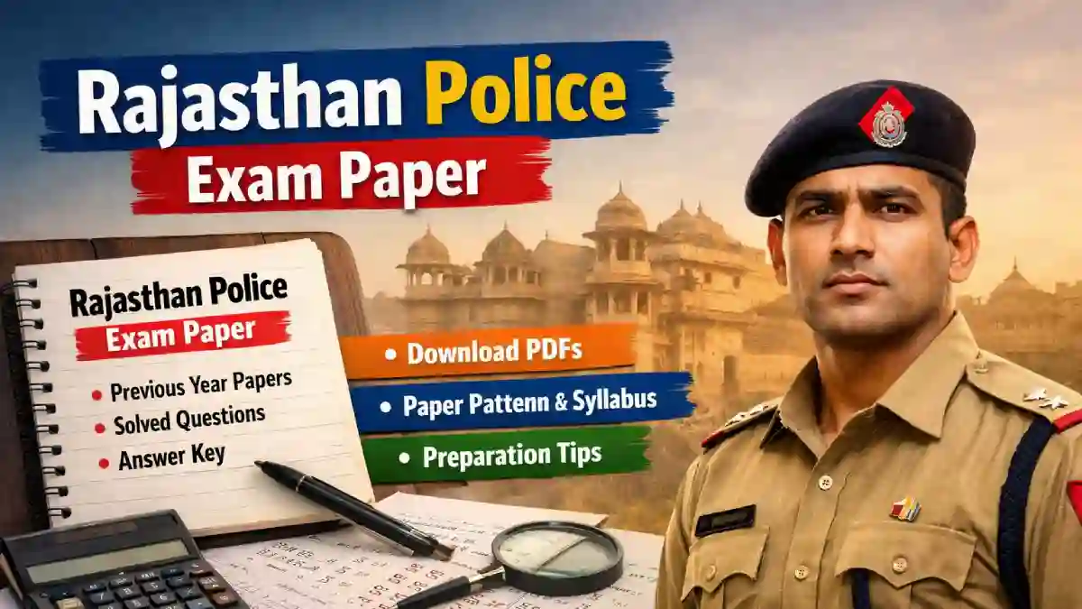 Rajasthan Police exam paper pdfs